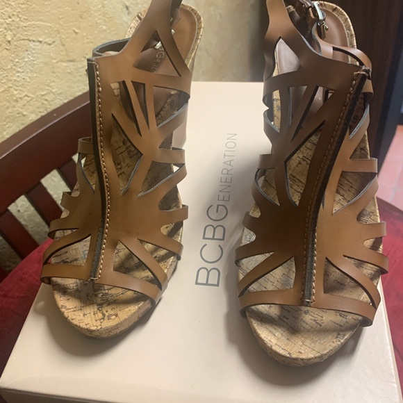 BCBG Wedged Sandals - Picture 2 of 2